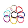 thumbnail image 3 of EeaseCA 1Pc Bohemian Stackable Clay Bracelet Retro Bracelet Elastic Wrist String, 3 of 7
