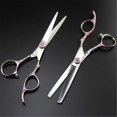 thumbnail image 1 of Barber Scissors Professional Pink Plum Handle Hair Scissors Cutting Salon Barber Thinning Shears Hairdressing Scissors Home Use - Stainless Steel,6 In, 1 of 3