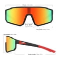 thumbnail image 2 of Gafas de sol de béisbol para jóvenes Derowern Polarized UV400 TR90 Frame, 2 of 7