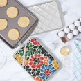 thumbnail image 5 of Yayeee Pot Holders Kitchen Heat Resistant with Pocket 7"x9.8" Cotton Oven Cooking Hot Pads, Dark Floral, 5 of 7