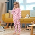 thumbnail image 5 of Pajama Checkered with Bow Cute Comfortable Cotton Two-piece Pajama Set, 5 of 7