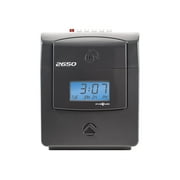 Pyramid Time Systems 2650 Electronic Top Load Time Clock with Auto-Aligning Time Card Feed and Top-Loading Design