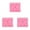 Pink 3PCS, variant on New 3D Dog Foot And Bone Silicone Ice Cube Chocolate Cake Cookie Soap Mould Mold