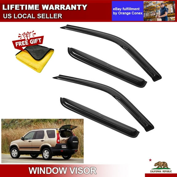 For Honda CRV CR-V 1997-2001 Window Visor Rain Guard Side Window Vent Deflectors