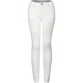 thumbnail image 1 of 2Luver, Women's, Stretchy 5 Pocket Destroyed White Skinny Jeans, White, 17, 1 of 3