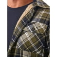 thumbnail image 4 of Wrangler Authentics Men's Long Sleeve Sherpa Lined Shirt Jacket, Olive Sky, Small, 4 of 5