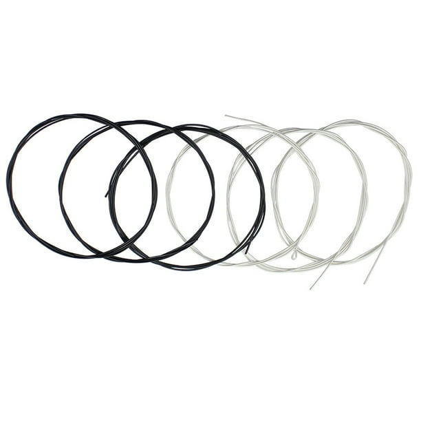 GOOHOCHY 6pcs Cuerdas de guitarra de reemplazo String de guitarra Cuerdas de nylon Accesorios de guitarra