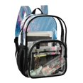 thumbnail image 2 of PVC Transparent Backpacks Clear Backpack for Travel and Outings Vibrant Colors Fish, 2 of 7
