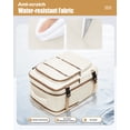 thumbnail image 5 of SYCNB Vacuum Seal Backpack with Air Pump, Carry On Travel Backpack Airline Approved Backpacks for Women Men, Large Water Resistant Personal Item Bag for Trip Business Daily, Beige Brown, 5 of 9