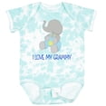 thumbnail image 3 of Inktastic I Love My Grammy Elephant Boys or Girls Baby Bodysuit, 3 of 5