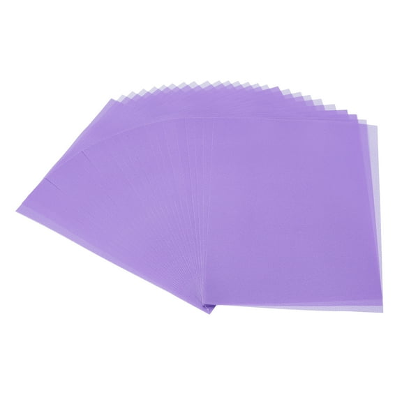 Uxcell 30 Sheets Vellum Paper 8.5x11 inch, Printable Translucent Paper for Invitations, 100GSM, Purple