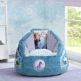 Disney Frozen Cozee Fluffy Chair by Delta Children, Toddler Size (for Kids Up to 6 Years Old
