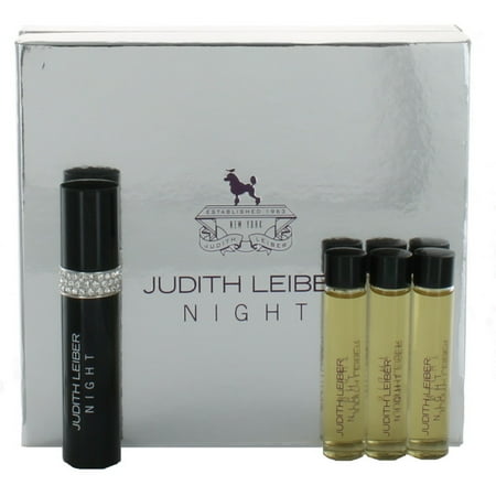 - Night by Judith Leiber for Women EDP Coffret: Purse Spray + 3x EDP Perfume 0.33oz Refills
