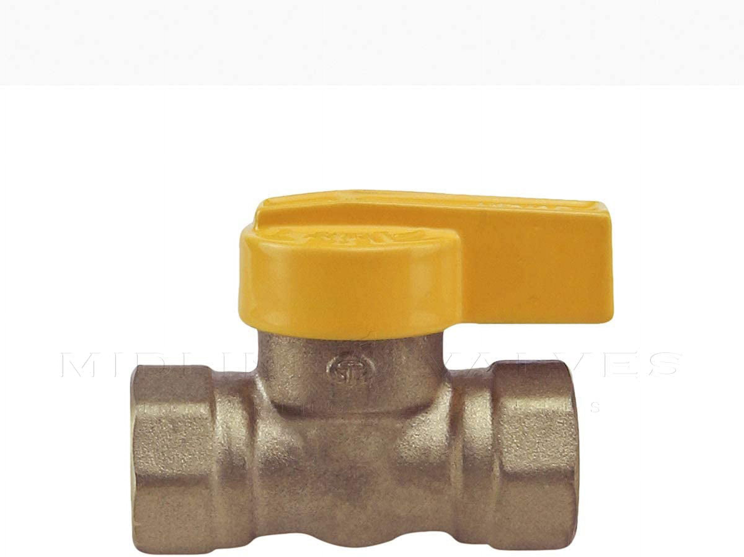 Midline Valve 1PC34-5 Superior One Piece Gas Ball Valve, 3/4 in. FIP Connections, Brass (Pack of 5)