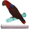Penn-Plax Bird-Life Calcium Bird Perch – Naturally Trims Nails & Beak – Great for Parakeets, Lovebirds, Cockatiels, and Other Small Birds – Red – 5” Long