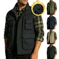 thumbnail image 2 of ZCFZJW Men's Casual Outdoor Work Vest Big and Tall Regular Fit Casual Safari Fishing Shooting Vests Lightweight Travel Cargo Jacket with Multi Pockets Khaki XXXXL, 2 of 10