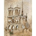 thumbnail image 2 of Liz Jardine 15x18 Gallery Wrapped Canvas Wall Art Titled - Notre Dame, 2 of 4