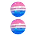 thumbnail image 1 of Kkkded Colorful Beads 2 Pcs Beads DIY Material - Striped, Contrast Color, Smooth with Threading Hole, 1 of 7