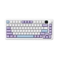 thumbnail image 7 of AJAZZ Ak820MAX the third mock examination mechanical keyboard wireless hot plug video game dedicated gateway structure 75 with TFT color screen purple white blue sea salt switch V2, 7 of 7