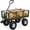 Green, variant on Best Choice Products Heavy-Duty Steel Garden Wagon Lawn Utility Cart w/ 400lb Capacity, Removable Sides, Handle - Green