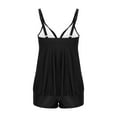 thumbnail image 7 of UTSJKR Two Piece Flowy Tankini Swimsuits for Women Push Up Tummy Control Bathing Suits Mesh Sheer V-Neck Swim Suits 2025 Black XXL, 7 of 7