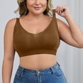 thumbnail image 2 of YUGYXL Womens Seamless Wireless Supportive Bra Push Up Comfort Soft No Underwire Full Coverage T-Shirt Bras Khaki XXL, 2 of 4