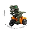 thumbnail image 3 of Dinosaur Tricycle Toy, T-Rex Themed Push Pedal Trike with Sound and Flashing Eyes, Indoor Outdoor Pretend Play Vehicle, Imaginative Play Toy, 3 of 7
