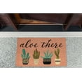 thumbnail image 3 of DII Natural Coir Doormat, Decorative Hello Mat, 17x29", Aloe There, 3 of 3