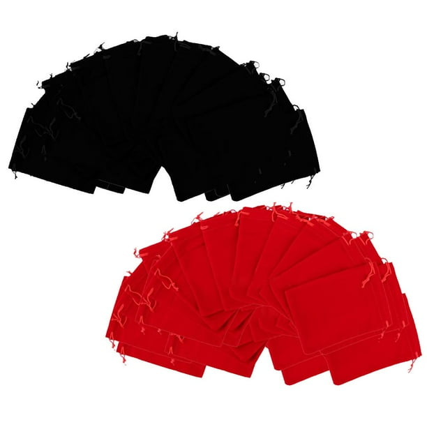 100 Unidades / Paquete Suave Vintage Bolsa De Cordones Bolsa De Dulces De Regalo Favor De La Boda Baratijas Organizador Zulema Bolsos de terciopelo con cordón