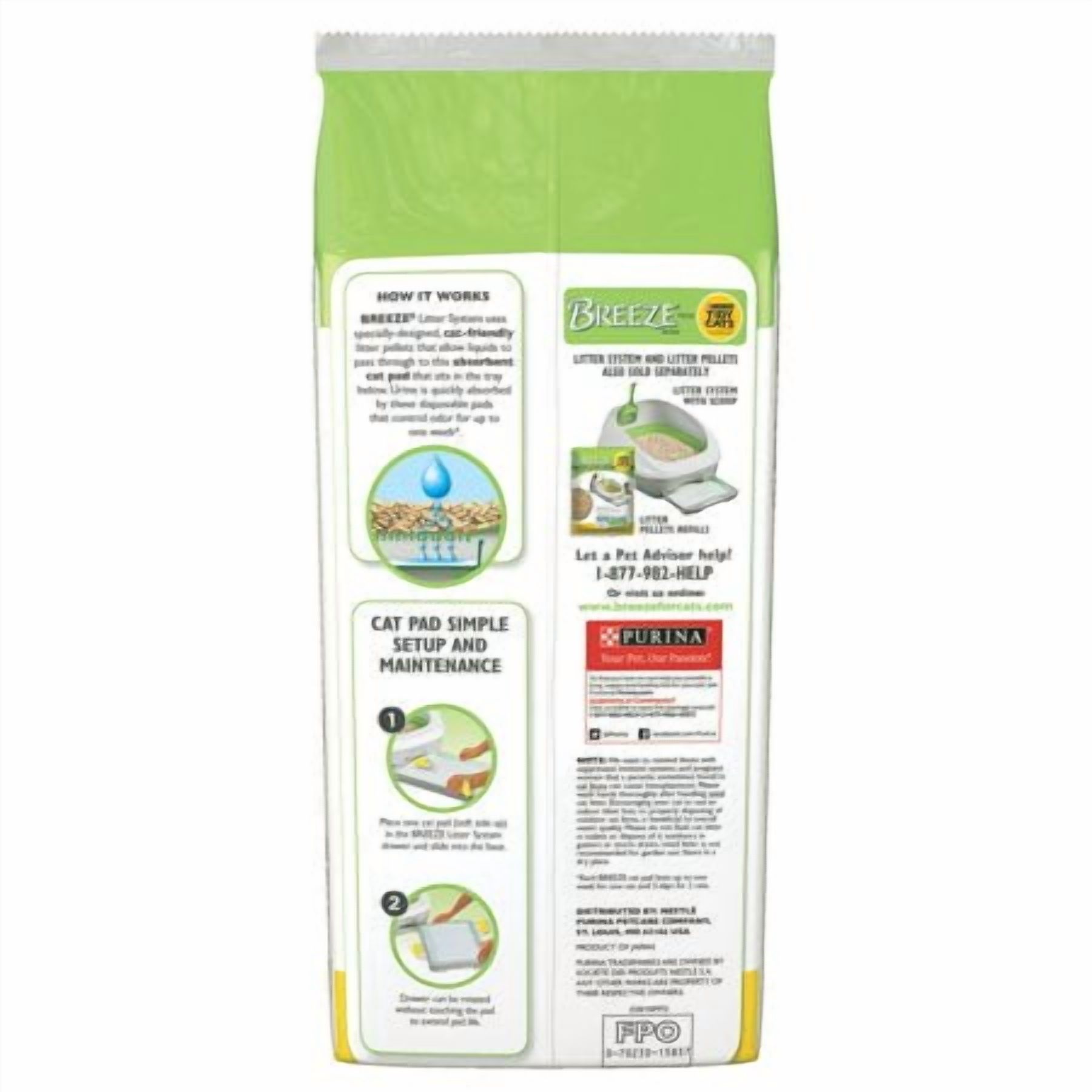 Purina Tidy Cats Breeze Litter System Cat Pad Refills (6) 10 ct. Boxes Original Scent