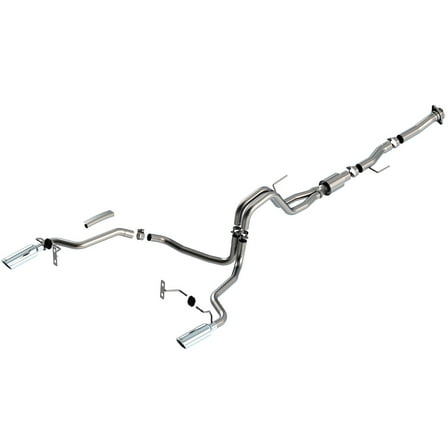 Borla 140869 Cat-Back Single Truck Single Split Rear Exit Exhaust System Kit