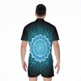 thumbnail image 2 of Vishuddha Chakra Spiritual Short Sleeve Men'S Rompers, Chakra Casual Summer Jumpsuits Outfit, 2 of 4