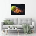 thumbnail image 5 of Kdxio Tennis Ball In Fire1 Wall Hanging Tapestries Banner For Bedroom College Dorm Home Living Room Party Decor 29X37 In, 5 of 8
