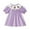 A101-Dark Purple, variant on KPOPLK Kids Baby Girl Outfit Short Puff Sleeve Plaid Pumpkin Embroidery Smocked Dress Toddler Fall Dress(18-24 Months,A100-AG)