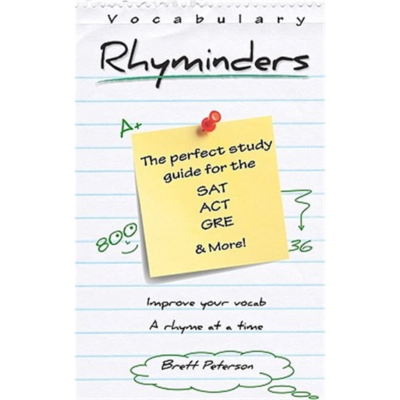 Pre-Owned Vocabulary Rhyminders : Perfect for the Sat, Act, Gre and More!