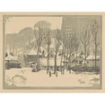 thumbnail image 2 of Huib Luns 18x15 Gold Ornate Wood Frame and Double Matted Museum Art Print Titled - Vught in Snow, 2 of 4