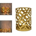 thumbnail image 3 of kurtrusly Tabletop Iron Candle Holder Stand Hollow Mini Candlestick Holder Home Decor Style1, 3 of 9