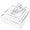 White and Silver, variant on 125 Pieces Thanksgiving Plates Dinnerware - Gold Plastic Silverware and Thanksgiving Plates Pumpkins Include 25Dinner Plates 25Salad Plates 25Forks 25Knives 25Spoons