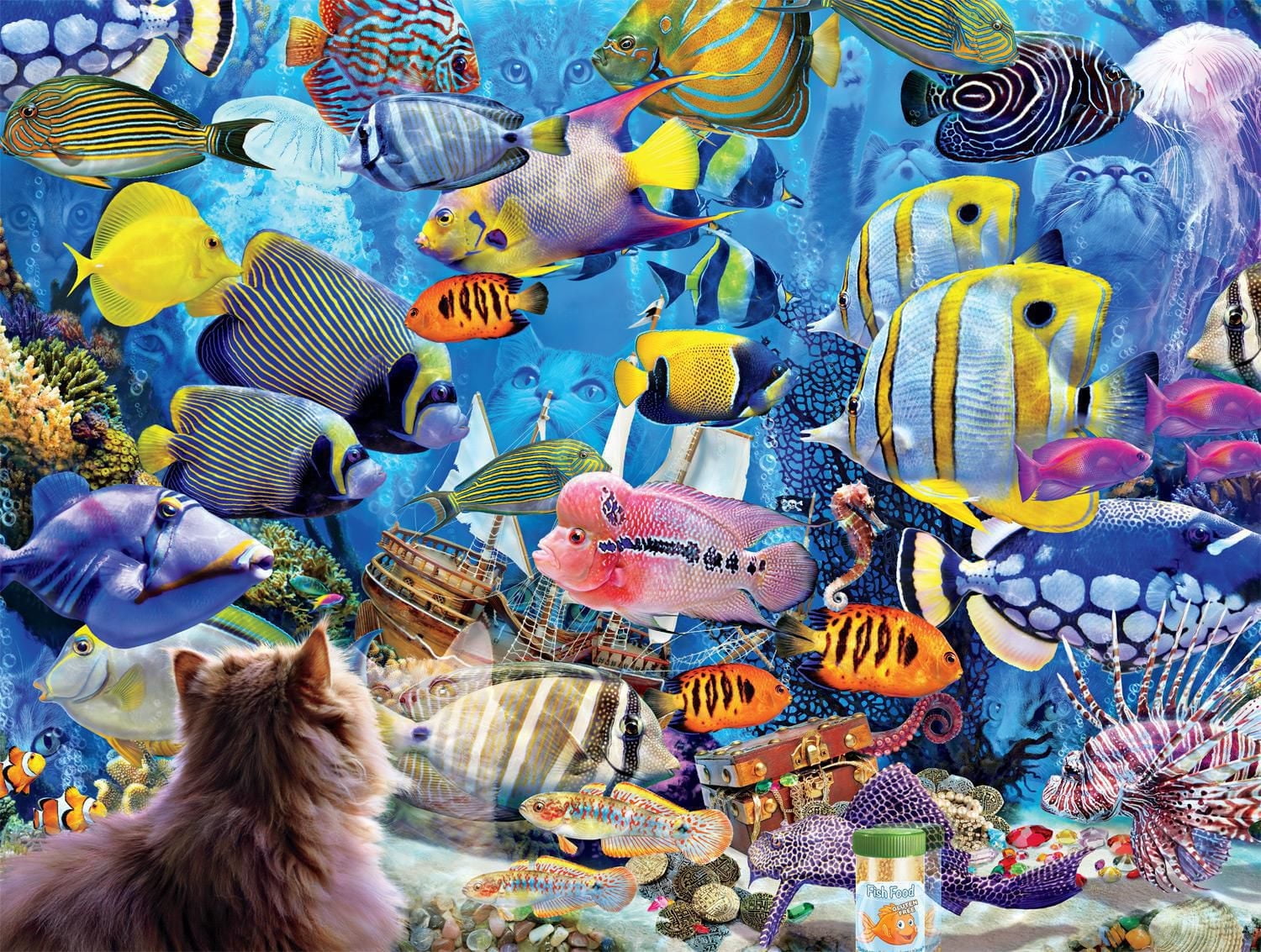 Buffalo Games - Cats - Aquatic Fantasies - 750 Piece Jigsaw Puzzle