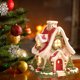 thumbnail image 5 of Cabaña navideña luminosa con luces LED, cuento de Navidad, casas de pueblo, adornos para festivales, ambientes navideños, accesorios de decoración, 5 of 5