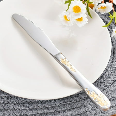 

niuredltd set stainless steel upscale dinnerware flatware cutlery fork spoon