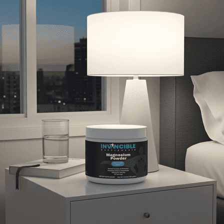 Invincible Supplements Magnesium Citrate Powder Lemon Lime Stress Support