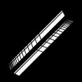 thumbnail image 5 of Soumake 2Pcs/Set Racing Stripes Car-Styling Vehicle Body Side Decals Stickers Decoration, 5 of 5
