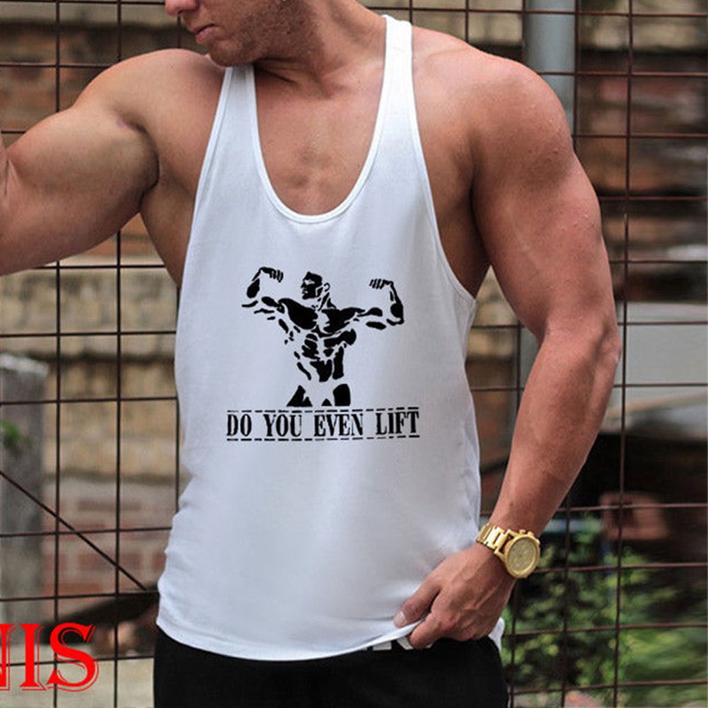 Men Gym Muscle Sleeveless Tee Shirt Tank Top Bodybuilding Sport Images, Photos, Reviews