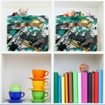 thumbnail image 6 of Large Foldable Storage Bin Sport Winter Snowboarder Fabric Storage Baskets Collapsible Decorative Baskets Organizing Basket Bin with PU Handles for Shelves Home Closet-2Pack Decor Gifts, 6 of 7