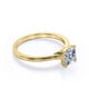 thumbnail image 3 of JeenMata Anillo de Compromiso de 4 Puntas con Corte Cojín de 1,5 Quilates, Anillo Solitario para Mano Derecha, Baño de Oro Amarillo de 18 K sobre Plata, 3 of 5