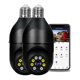 thumbnail image 1 of 1080P Bombilla de luz inalámbrica Monitor Cámara WiFi Cámara de seguridad 2MP Admite audio bidirecci Tomshoo Negro/Paquete de 2, 1 of 7