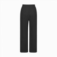 thumbnail image 4 of NOLDARES Girls Straight Wide Leg Track Pants Elastic Waist Casual Baggy Athletic Pants Loose Jogger Sweatpants(Black,13-14 Y), 4 of 5