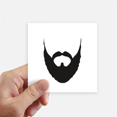 thumbnail image 1 of Part Beard Man Expression Sticker Square Waterproof Stickers Wallpaper Car Decal, 1 of 1