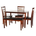 thumbnail image 3 of SK New Interiors Modern Rectangle Dining Table, Dark Walnut, 3 of 5